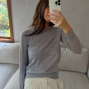 Jenni Kayne Grey Cashmere Shirt